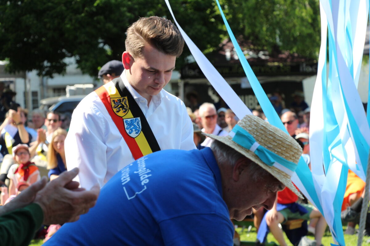 Mayor Thomas Geyns at the Planting of the Meiboom on Thursday 1 May 2025.